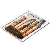 Abu Dhabi UAE Waterverf Skyline Notitieboek (Linkerzijde)