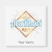 Abu Dhabi United Arab Emirates UAE Design Magneet (Voorkant)