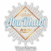 Abu Dhabi United Arab Emirates UAE Design Sticker (Voorkant)