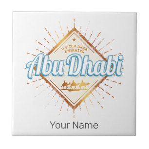 Abu Dhabi United Arab Emirates UAE Design Tegeltje