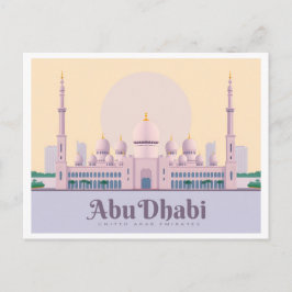 Abu Dhabi VAE Pastelreizen Briefkaart