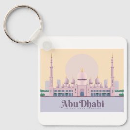 Abu Dhabi VAE Pastelreizen Sleutelhanger