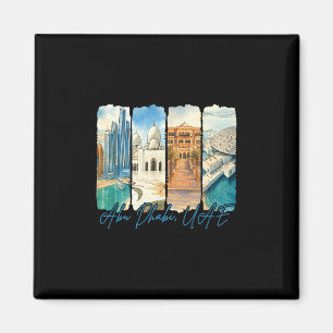 Abu Dhabi VAE Reizen Trip Borstelstreek Souvenir Magneet