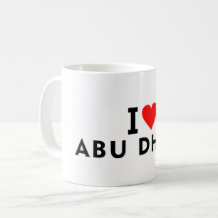 Abu Dhabi VAE Verenigde Arabische Emiraten liefdes Koffiemok