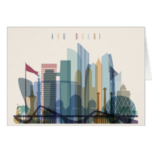 Abu Dhabi, Verenigde Arabische Emiraten City Sky