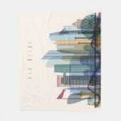 Abu Dhabi, Verenigde Arabische Emiraten | City Sky Fleece Deken (Voorkant)