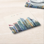 Abu Dhabi, Verenigde Arabische Emiraten | City Sky Kartonnen Onderzetters (Schuin)