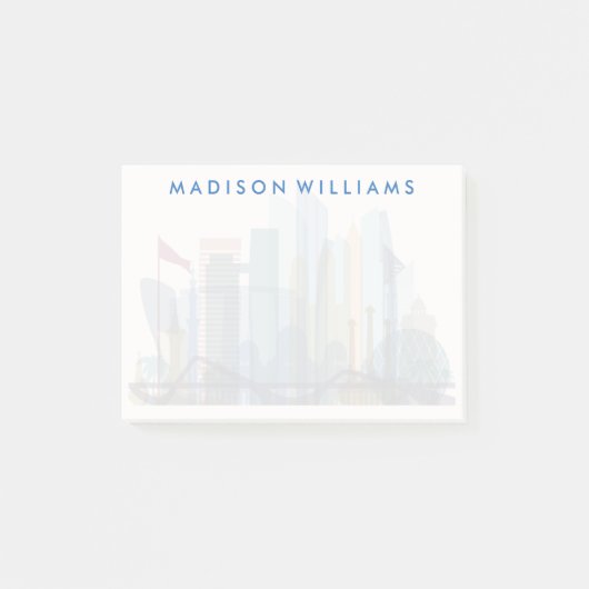 Abu Dhabi, Verenigde Arabische Emiraten | City Sky Post-it® Notes (Voorkant)