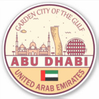 Abu Dhabi Verenigde Arabische Emiraten Stad Skylin