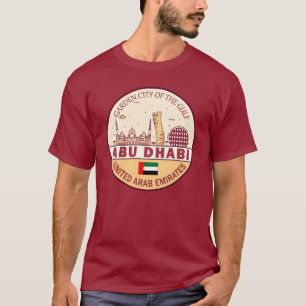 Abu Dhabi Verenigde Arabische Emiraten Stad Skylin T-shirt