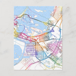 Abu Dhabi Verenigde Arabische Emiraten Stadsplatte Briefkaart