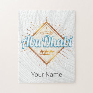 Abu Dhabi Verenigde Arabische Emiraten Vintage UAE Legpuzzel