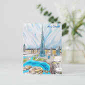 Abu Dhabi Vintage Reistoerisme en Briefkaart (Staand voorkant)
