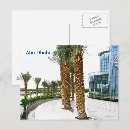 Abu Dhabi Vintage Reistoerisme en Briefkaart (Voorkant / Achterkant)