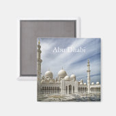 Abu Dhabi Vintage Reistoerisme Magnet (Voorkant / Achterkant)