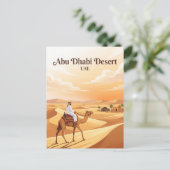 Abu Dhabi-woestijn VAE Briefkaart (Staand voorkant)