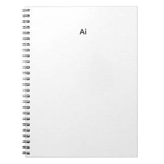 Abu Silk AI Logo Cybernetische Spiraal Notebook Notitieboek