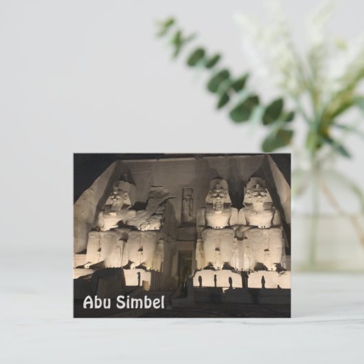 Abu Simbel Briefkaart (Staand voorkant)
