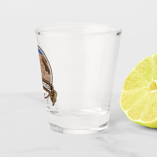 Abu Simbel Egypt Badge Shot Glas (Rechts)