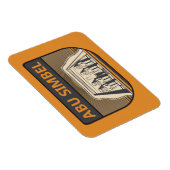 Abu Simbel Egypt Revel Art Retro Magneet (Rechterzijde)