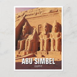 Abu Simbel Egypt Travel Briefkaart