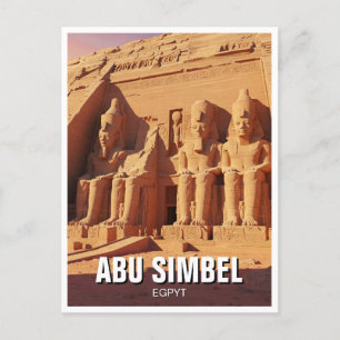 Abu Simbel Egypt Travel Briefkaart