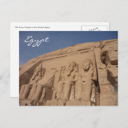 abu simbel egypte briefkaart (Voorkant / Achterkant)