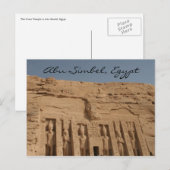 abu simbel grote tempel briefkaart (Voorkant / Achterkant)