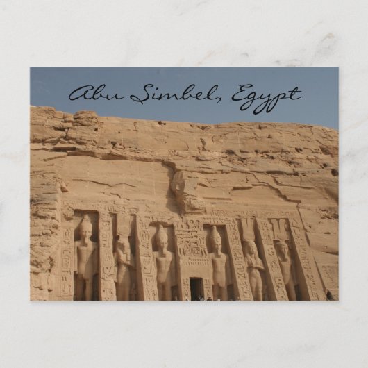 abu simbel grote tempel briefkaart (Voorkant)