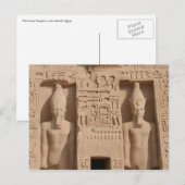 abu simbel hieroglyphics briefkaart (Voorkant / Achterkant)