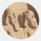 abu simbel kings ronde sticker (Voorkant)