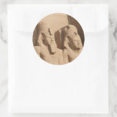 abu simbel kings ronde sticker (Tas)