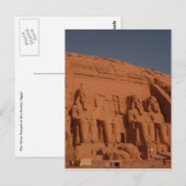 Abu Simbel koningen Briefkaart (Voorkant / Achterkant)