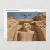 abu simbel one pharoah briefkaart (Voorkant / Achterkant)