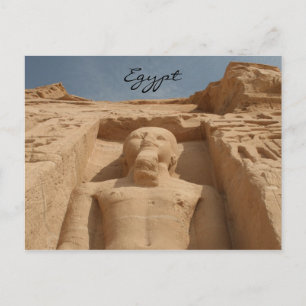 abu simbel one pharoah briefkaart
