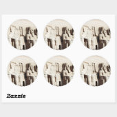 abu simbel pharoahs ronde sticker (Vel)