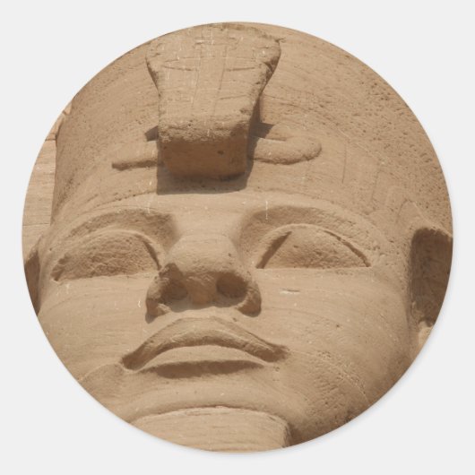 abu simbel ronde sticker (Voorkant)