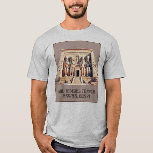 Abu Simbel Tempel in Aswan, Egypte T-shirt (Voorkant)