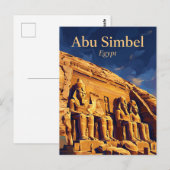 Abu Simbel Tempels Egypte Briefkaart (Voorkant / Achterkant)