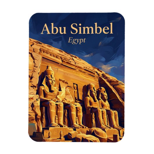 Abu Simbel Tempels Egypte Magneet (Verticaal)
