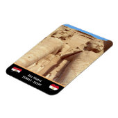 Abu Simbel Temple & Farao beelden /Ancient Egypt Magneet (Linkerzijde)