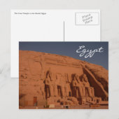 abu simbel zonovergoten briefkaart (Voorkant / Achterkant)