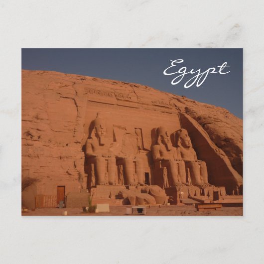 abu simbel zonovergoten briefkaart (Voorkant)