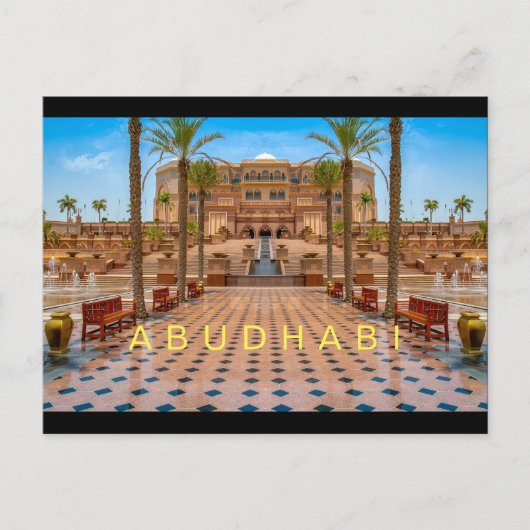 Abudhabi - Palace Briefkaart (Voorkant)