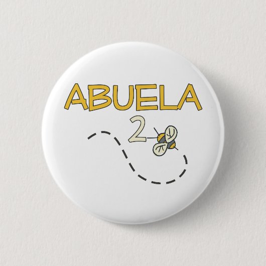 Abuela 2 Bee Ronde Button 5,7 Cm (Voorkant)