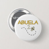 Abuela 2 Bee Ronde Button 5,7 Cm (Voorkant /achterkant)