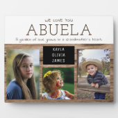 Abuela 3 Foto collage Rustic Wood Fotoplaat (Voorkant)