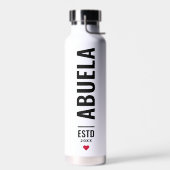 Abuela | Aangepaste Spaanse datum voor grootmachte Waterfles (Links)