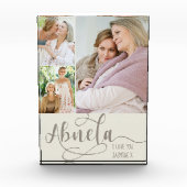 Abuela Calligrafie Ik hou van jullie 3 Foto Cream  (Voorkant)