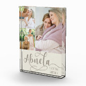 Abuela Calligrafie Ik hou van jullie 3 Foto Cream  (Rechts)